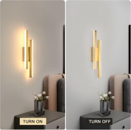 COMELY Indoor Wall Lights, 16W Modern Gold Wall Lights, 3000/4500/6500K, 40CM - thumbnail 8