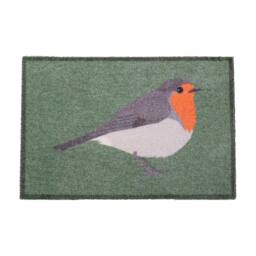 Artsy Mats Green Robin Indoor Washable Doormat - Size: 50 cm x 80 cm - thumbnail 3
