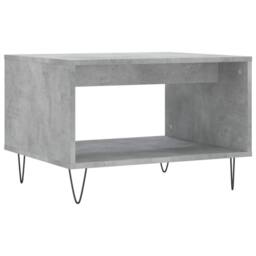 Berkfield Home Decorative Coffee Table Concrete Grey 60x50x40 cm Engineered Wood - Size: 60 x 50 x 40 cm - thumbnail 6