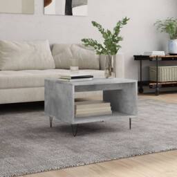 Berkfield Home Decorative Coffee Table Concrete Grey 60x50x40 cm Engineered Wood - Size: 60 x 50 x 40 cm - thumbnail 2