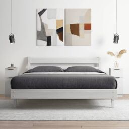 Berkfield Home Sideboards 2 pcs White 30x30x70 cm Engineered Wood - Size: 30 x 30 x 70 cm - thumbnail 3