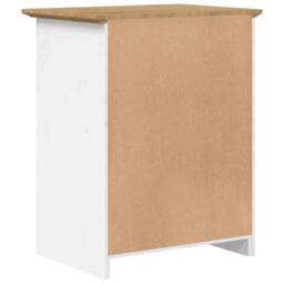 Berkfield Home Bedside Cabinet BODO Brown 53x38.5x66 cm Solid Wood Pine - thumbnail 6
