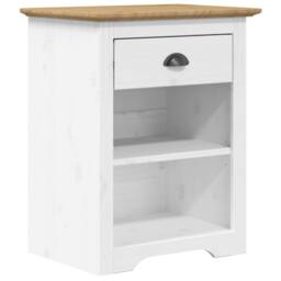 Berkfield Home Bedside Cabinet BODO Brown 53x38.5x66 cm Solid Wood Pine - thumbnail 2