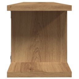 Berkfield Home Wall Shelves 2 pcs Artisan Oak 75x18x20 cm Engineered Wood in Brown - Size: 75 x 18 x 20 cm - thumbnail 6