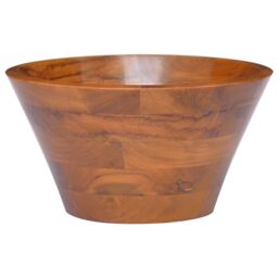 Berkfield Home Basin Solid Teak Wood Œ¶40x20 cm in Brown - Size: 40x20 cm