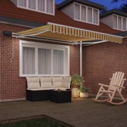 Berkfield Home Retractable Awning with Multicolor 300 x 250 cm Fabric - thumbnail 3