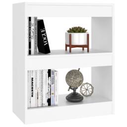 Berkfield Home Book Cabinet/Room Divider White 60x30x72 cm - Size: 60 x 30 x 72 cm - thumbnail 4