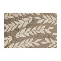JVL Mega Doormat - 50x75cm, Leaves in Light Brown - Size: 75 cm x 150 cm - thumbnail 1