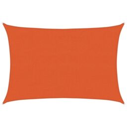 Berkfield Home Sunshade Sail 160 g/m¬≤ Rectangular Orange 4x5 m HDPE - thumbnail 2