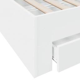 Berkfield Home Bed Frame with Drawers without Mattress White 90x200 cm - thumbnail 8