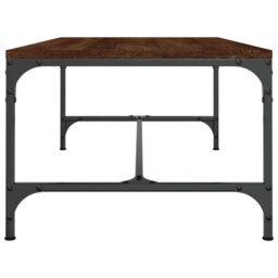 Berkfield Home Coffee Table Brown Oak 100x50x35 cm Engineered Wood - Size: 100 x 50 x 35 cm - thumbnail 5