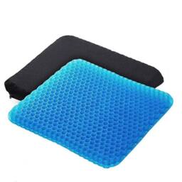 NESTLUNE Honeycomb Gel Seat Cushion Double Layer Thick Egg Sitting Chai in Blue - Size: 100 cm x 190 cm