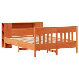 Berkfield Home Bed Frame w/Drawers Frame Concrete Grey 120x190 cm Small Double in Brown - thumbnail 3