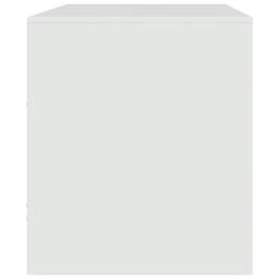 Berkfield Home TV Cabinet White 67x39x44 cm Steel - Size: 67 x 39 x 44 cm - thumbnail 8