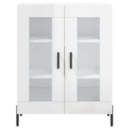 Berkfield Home Sideboard High Gloss White 69.5x34x90 cm Engineered Wood - thumbnail 5