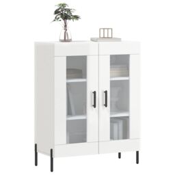 Berkfield Home Sideboard High Gloss White 69.5x34x90 cm Engineered Wood - thumbnail 3