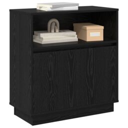 Berkfield Home Sideboard with LED Black Oak 71x34, 5x75 cm Engineered Wood - thumbnail 3