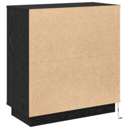 Berkfield Home Sideboard with LED Black Oak 71x34, 5x75 cm Engineered Wood - thumbnail 9