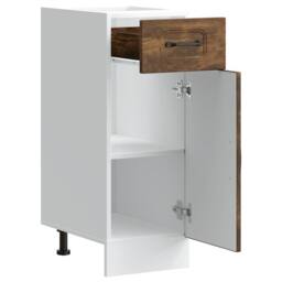 Berkfield Home Kitchen Base Cabinet Kalmar Smoked Oak Engineered Wood in Brown - thumbnail 5