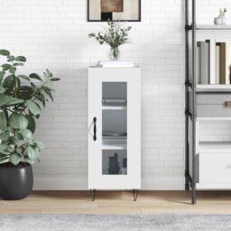 Berkfield Home Sideboard High Gloss White 34.5x34x90 cm Engineered Wood