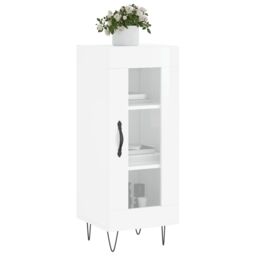 Berkfield Home Sideboard High Gloss White 34.5x34x90 cm Engineered Wood - thumbnail 3