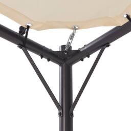 Wyld and Coco Pergola Pavilion Beige Polyester Canopy Powder Coat Steel - thumbnail 5