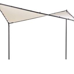 Wyld and Coco Pergola Pavilion Beige Polyester Canopy Powder Coat Steel - thumbnail 2