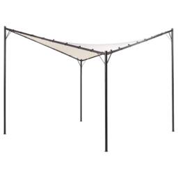 Wyld and Coco Pergola Pavilion Beige Polyester Canopy Powder Coat Steel - thumbnail 3