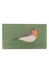 Artsy Mats Robin Indoor Outdoor Doormat in Green - Size: 40 cm x 70 cm - thumbnail 3