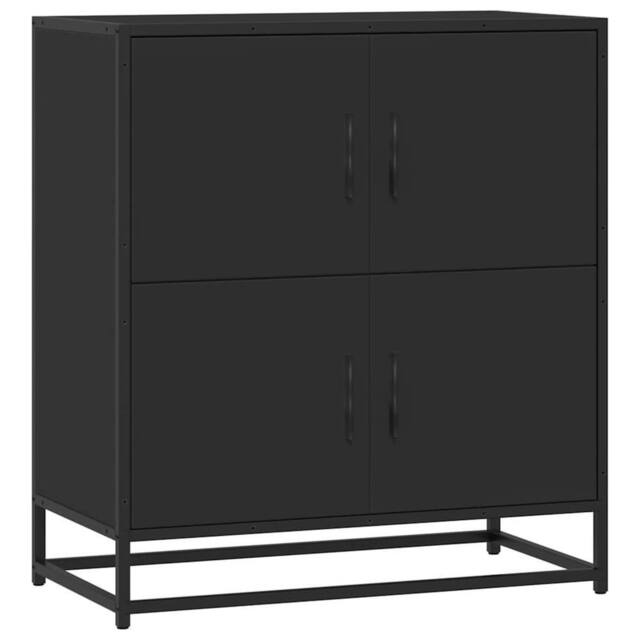 Berkfield Home Sideboard Black 68x35x76 cm Engineered Wood - Size: 68 x 35 x 76 cm - image 1