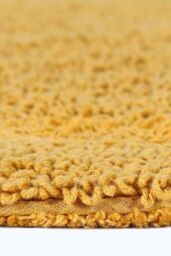 Homescapes Luxury Bath Mat Runner Reversible 1600GSM 100% Cotton, 40 x 100cm Long in Mustard - Size: 40 x 100 cm - thumbnail 4