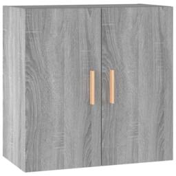 Berkfield Home Wall Cabinet Grey Sonoma 60x30x60 cm Engineered Wood - Size: 60 x 30 x 60 cm - thumbnail 3