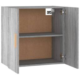 Berkfield Home Wall Cabinet Grey Sonoma 60x30x60 cm Engineered Wood - Size: 60 x 30 x 60 cm - thumbnail 8
