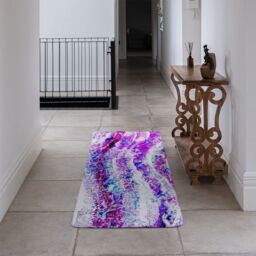 Benjamin Tate Design Pink Wilderness Runner Rug in Natural - Size: 67 cm x 230 cm - thumbnail 3