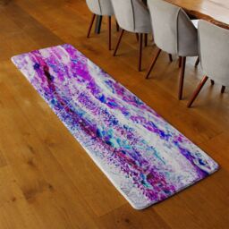 Benjamin Tate Design Pink Wilderness Runner Rug in Natural - Size: 67 cm x 230 cm - thumbnail 2