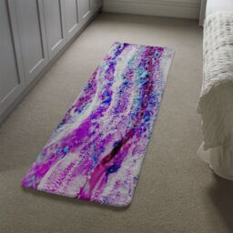 Benjamin Tate Design Pink Wilderness Runner Rug in Natural - Size: 67 cm x 230 cm - thumbnail 4