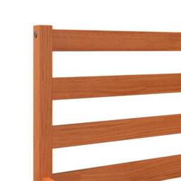 Berkfield Home Bed Frame without Mattress Wax Brown 200x200 cm Solid Wood Pine - thumbnail 7