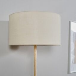 ValueLights Triston Wood Floor Lamp in Brown - thumbnail 3
