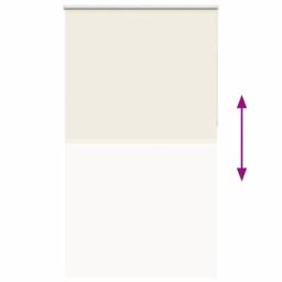 Berkfield Home Roller Blind Blackout Off-White 125x230 cm Fabric Width 121.6 cm Polyester in White - thumbnail 5