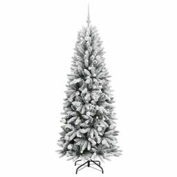 Berkfield Home Artificial Christmas Tree with 300 LEDs White 73 x 73 x 180 cm - thumbnail 4