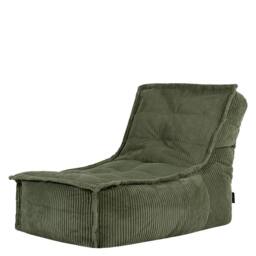 icon Scandi Jumbo Corduroy Bean Bag Lounger in Green - Size: Medium - thumbnail 3