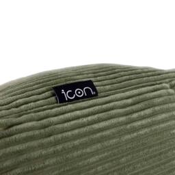 icon Scandi Jumbo Corduroy Bean Bag Lounger in Green - Size: Medium - thumbnail 7