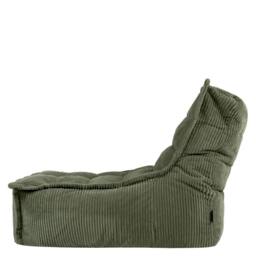 icon Scandi Jumbo Corduroy Bean Bag Lounger in Green - Size: Medium - thumbnail 5