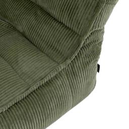 icon Scandi Jumbo Corduroy Bean Bag Lounger in Green - Size: Medium - thumbnail 6