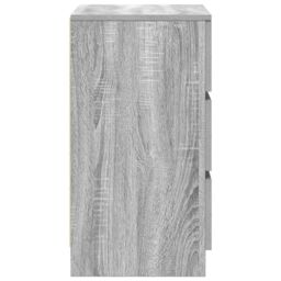 Berkfield Home Bedside Cabinets with 3 Drawers 2 pcs Grey Sonoma 39x35x65 cm - Size: 39 x 35 x 65 cm - thumbnail 8