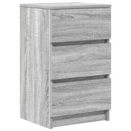 Berkfield Home Bedside Cabinets with 3 Drawers 2 pcs Grey Sonoma 39x35x65 cm - Size: 39 x 35 x 65 cm - thumbnail 5
