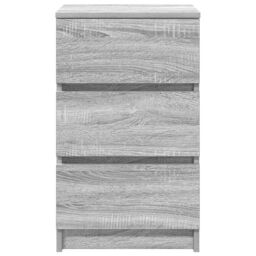 Berkfield Home Bedside Cabinets with 3 Drawers 2 pcs Grey Sonoma 39x35x65 cm - Size: 39 x 35 x 65 cm - thumbnail 7