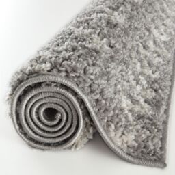 THE RUGS Soft Tangier Shaggy Rugs & Runners Ivory & Grey Living Room - Size: 140 cm x 200 cm - thumbnail 6