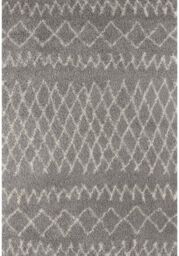 THE RUGS Soft Tangier Shaggy Rugs & Runners Ivory & Grey Living Room - Size: 140 cm x 200 cm - thumbnail 2