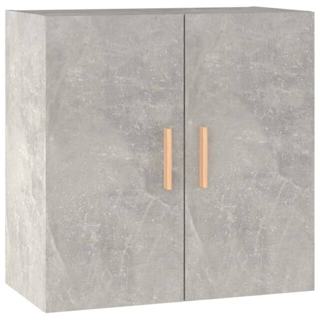 Berkfield Home Wall Cabinet Concrete Grey 60x30x60 cm Engineered Wood - Size: 60 x 30 x 60 cm - image 1